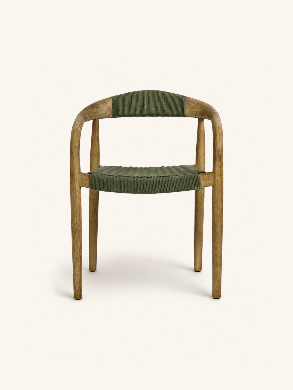 MIRA - chaise - bois d’acacia - L 51,6 x W 57 x H 76 cm - vert