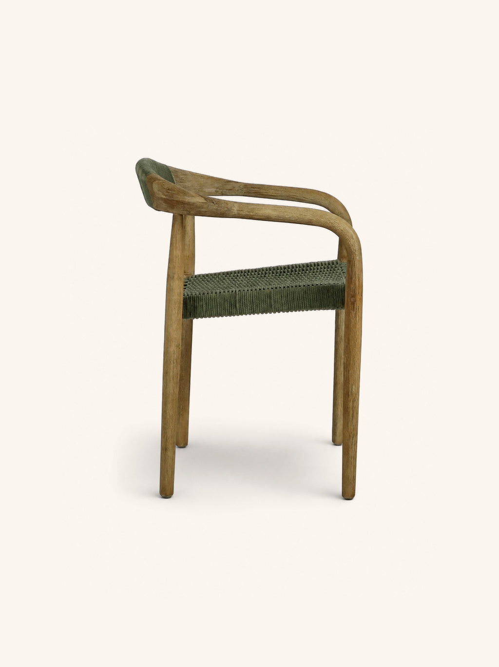 MIRA - chaise - bois d’acacia - L 51,6 x W 57 x H 76 cm - vert