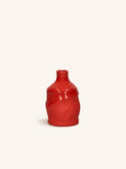 SABI - jarrón / portavelas - aluminio - DIA 9 x H 12,5 cm - rojo