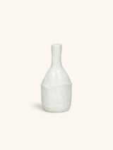 Wit – SABI - vase / candle holder - aluminum - DIA 10 x H 18,5 cm - white