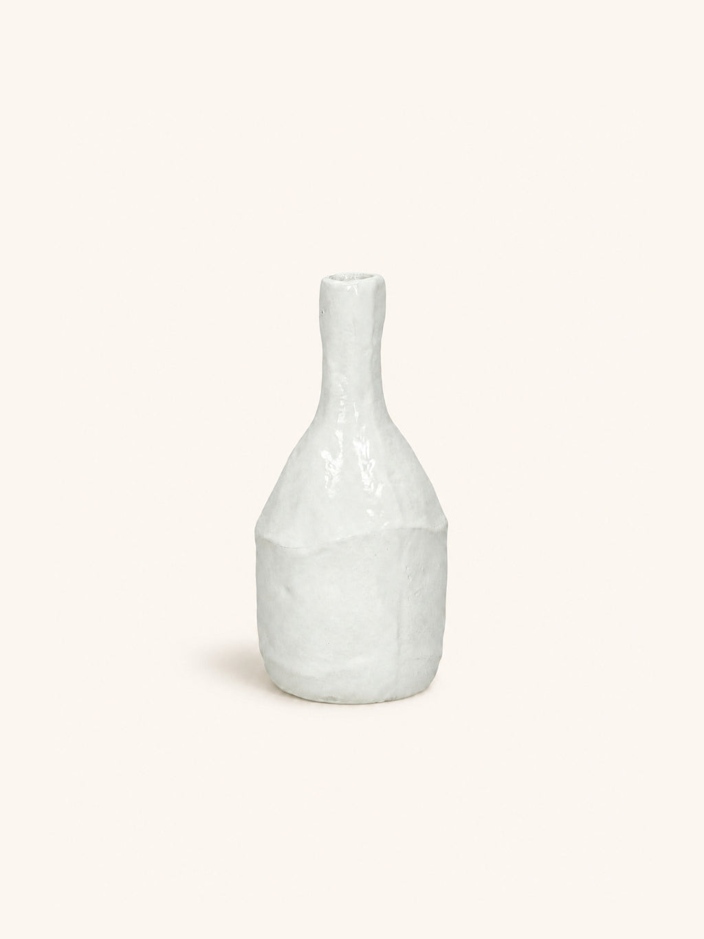 SABI - vaas / kandelaar - aluminium - DIA 10 x H 18,5 cm - wit