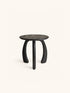 TALO - side table - mango wood - DIA 50 x H 50 cm - dark brown