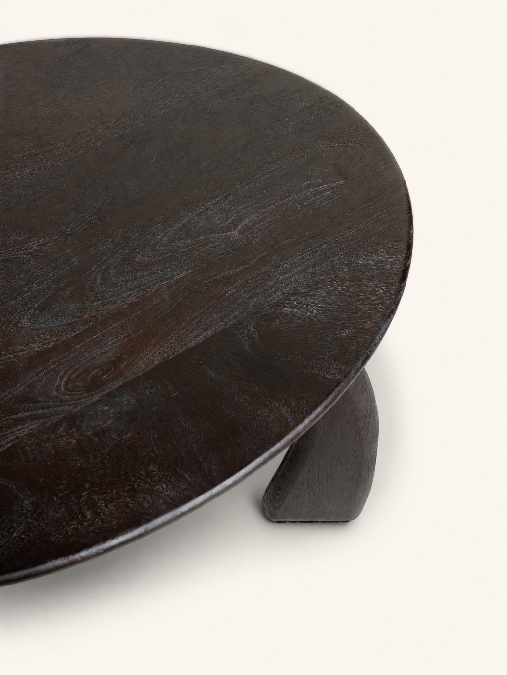 TALO - coffee table - mango wood - L 100 x W 80 x H 40 cm - dark brown