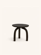 Bruin – TRILO - table d’appoint - bois de manguier - DIA 45 x H 40 cm - marron foncé