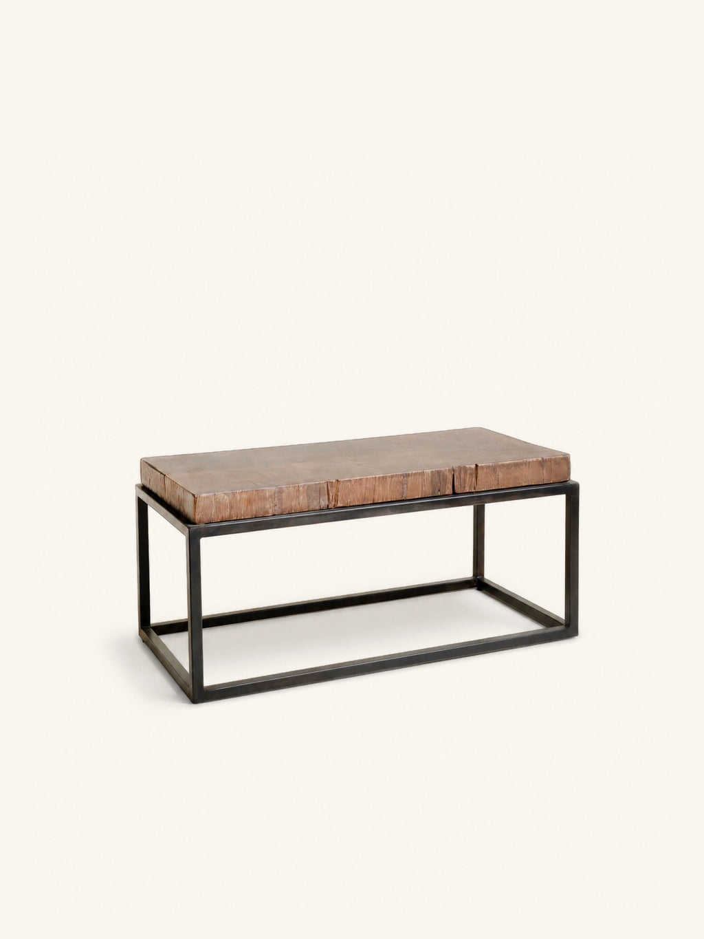 ESTAMPILLA - coffee table - reclaimed wood - L 78 x W 38 x H 36 cm - brown
