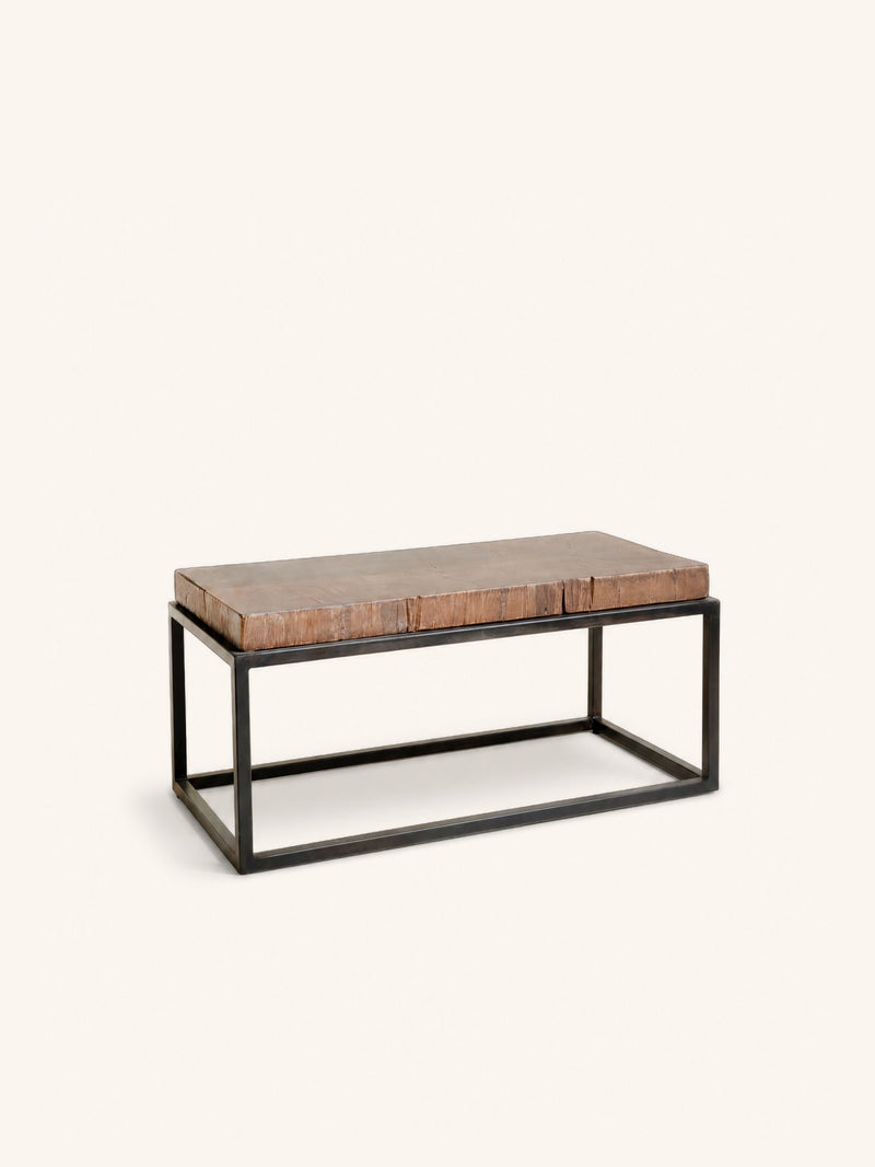 ESTAMPILLA - salontafel - teruggewonnen hout - L 78 x W 38 x H 36 cm - bruin