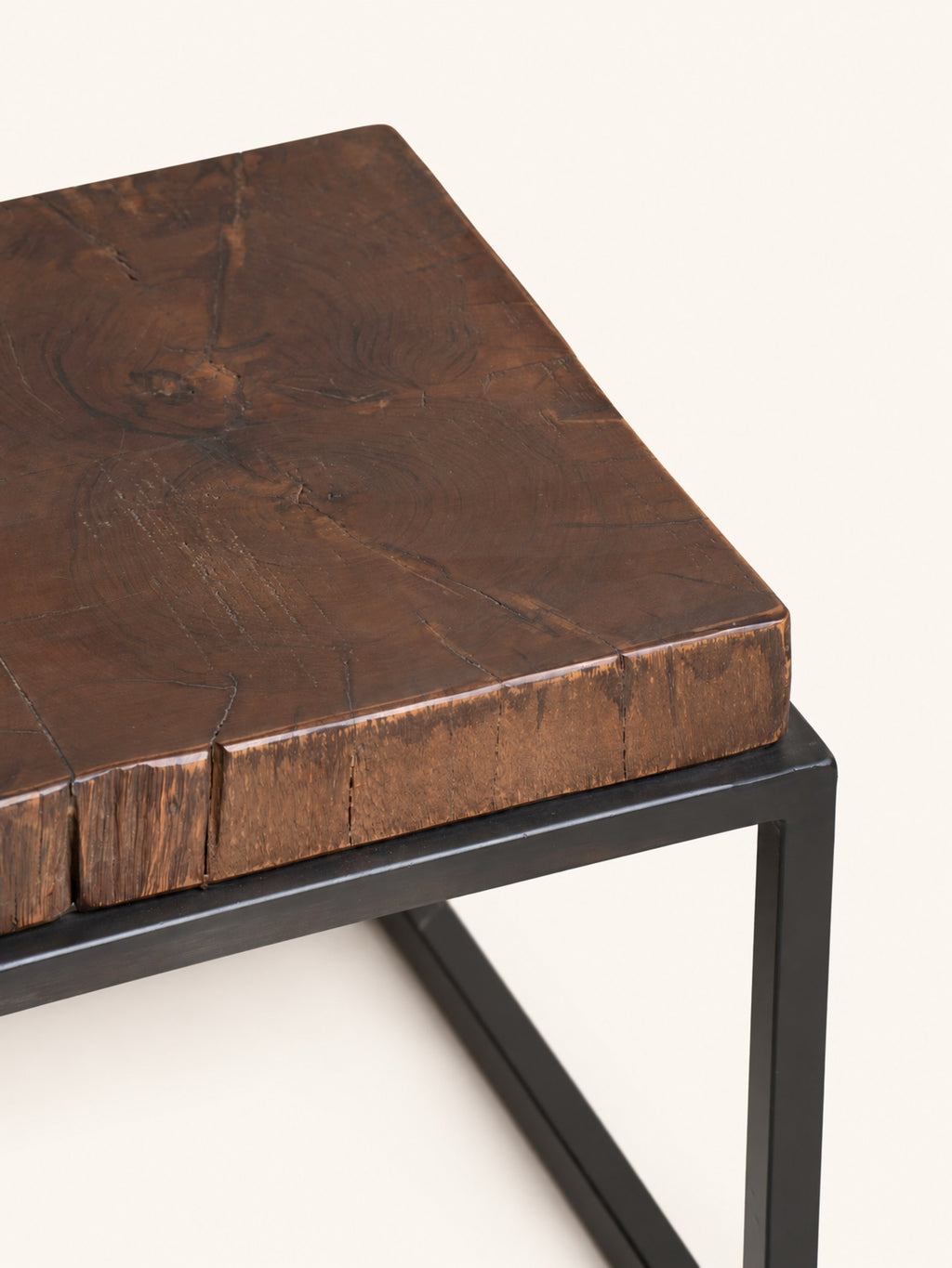 ESTAMPILLA - coffee table - reclaimed wood - L 78 x W 38 x H 36 cm - brown