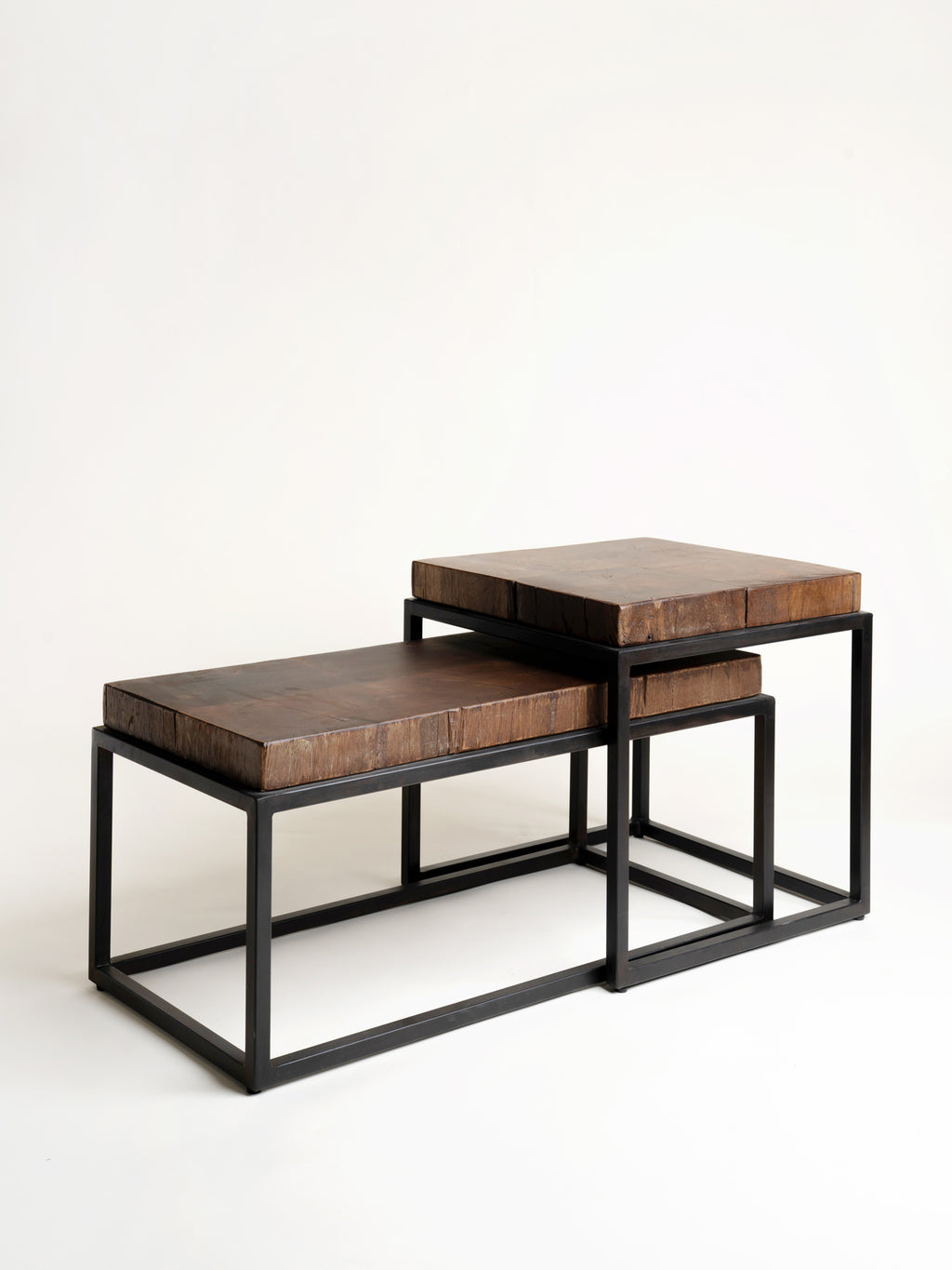 ESTAMPILLA - coffee table - reclaimed wood - L 78 x W 38 x H 36 cm - brown