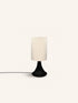 FUNNEL - Tischlampe - Mangoholz - DIA 24 x H 55 cm - Holzkohle