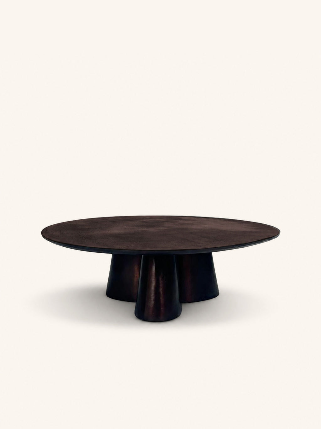 FLUXA - mesa de centro - aluminio - DIA 80 x H 25 cm - bronce