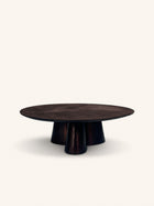 FLUXA - mesa de centro - aluminio - DIA 80 x H 25 cm - bronce