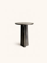 Grijs – FLUXA - table basse - aluminium - DIA 40 x H 50 cm - charbon