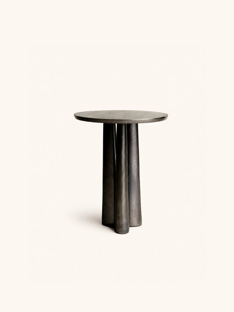 FLUXA - mesa de centro - aluminio - DIA 40 x H 50 cm - carbón
