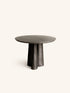 FLUXA - salontafel - aluminium - DIA 50 x H 35 cm - houtskool