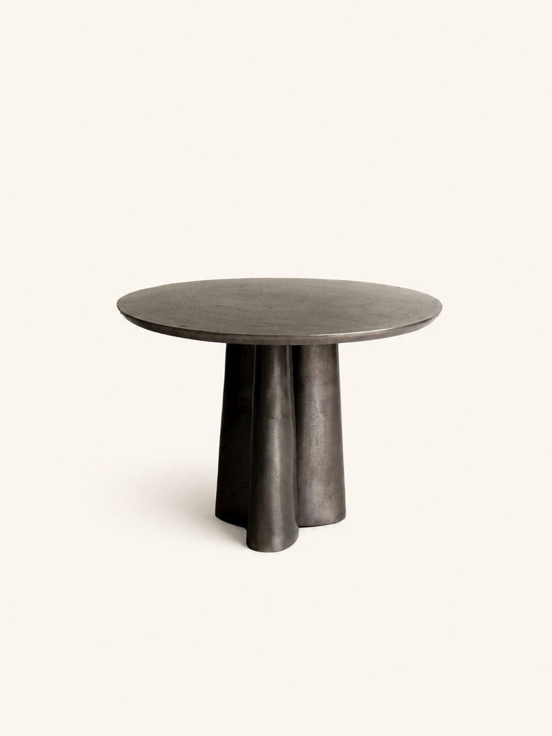 FLUXA - mesa de centro - aluminio - DIA 50 x H 35 cm - carbón