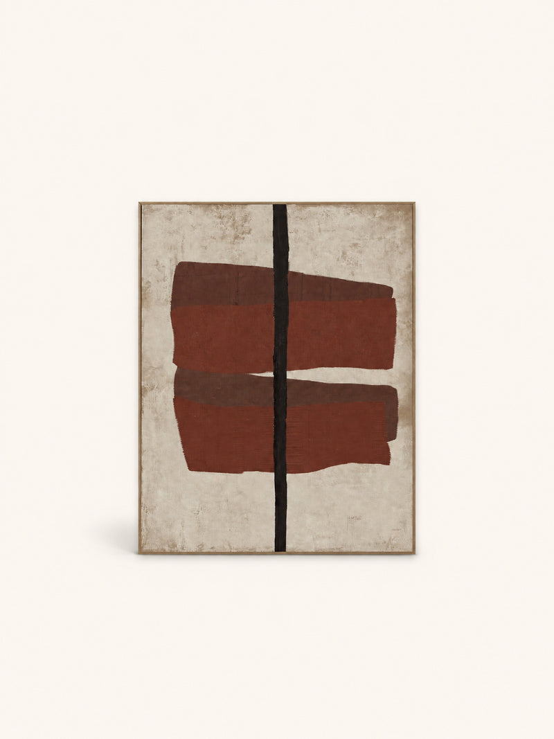 EQUA - wanddecoratie - canvas - L 80 x W 5 x H 100 cm - mix van kleuren