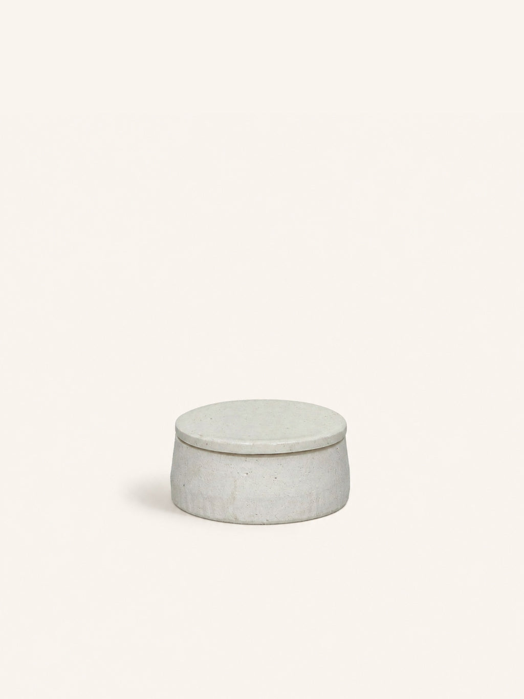 PUNCH - Dose mit Deckel - Keramik - DIA 11,5 x H 5 cm - weiß