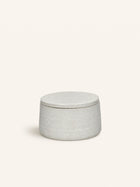 PUNCH - pot with lid - ceramic - DIA 16 x H 9 cm - white