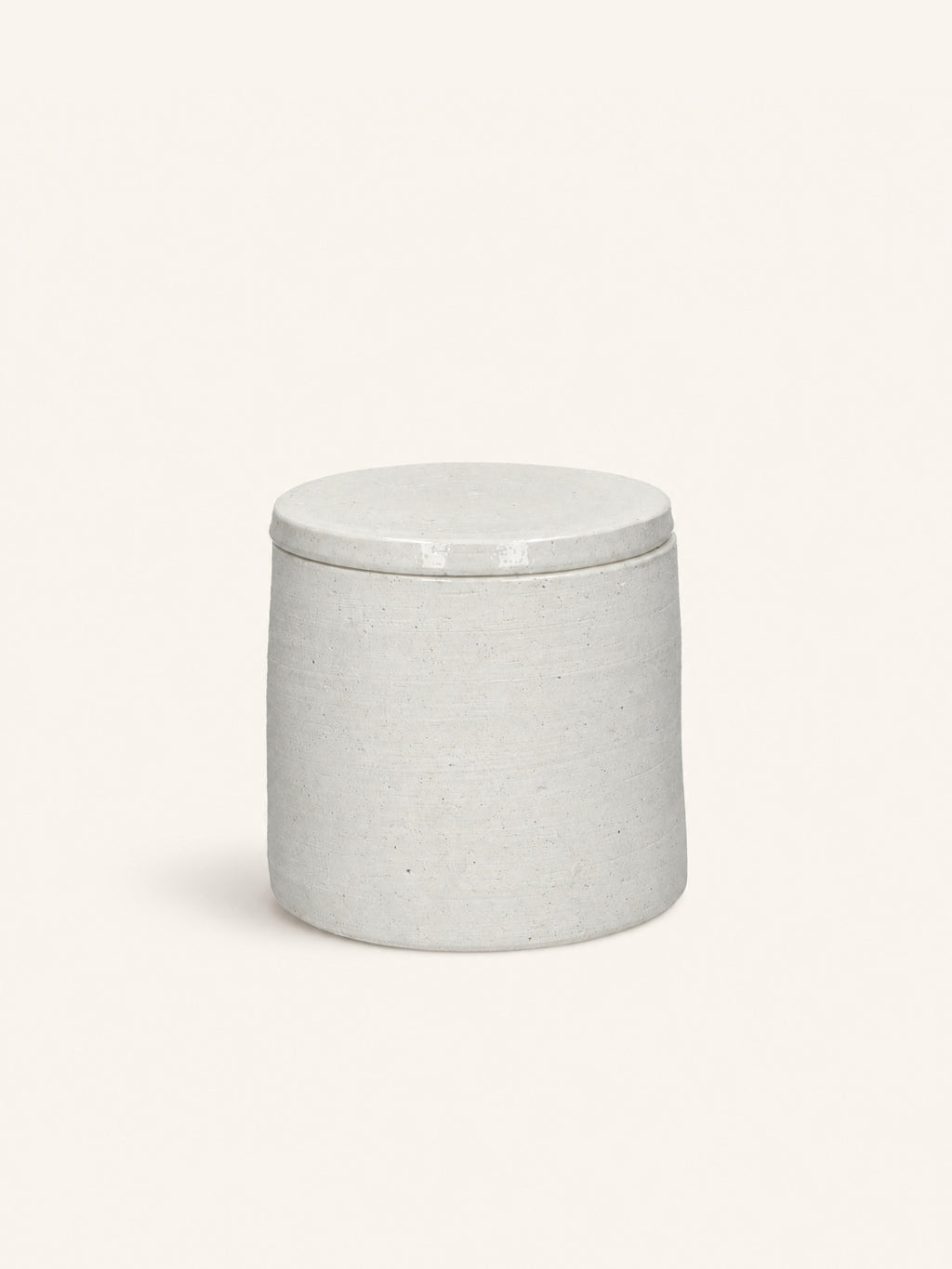 PUNCH - tarro con tapa - cerámica - DIA 16,5 x H 15 cm - blanco