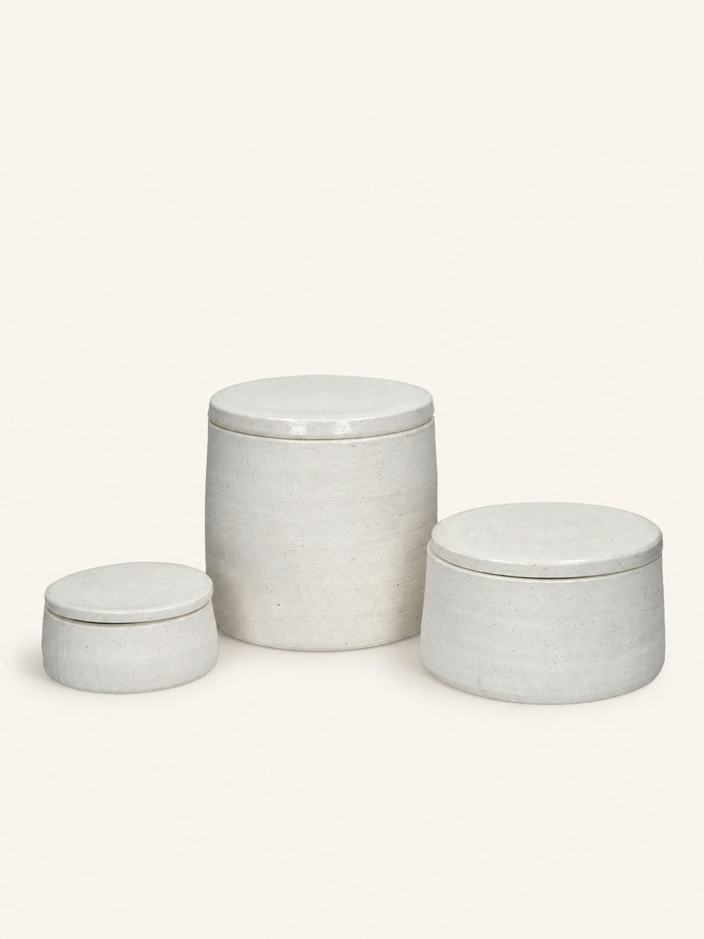 PUNCH - tarro con tapa - cerámica - DIA 16,5 x H 15 cm - blanco