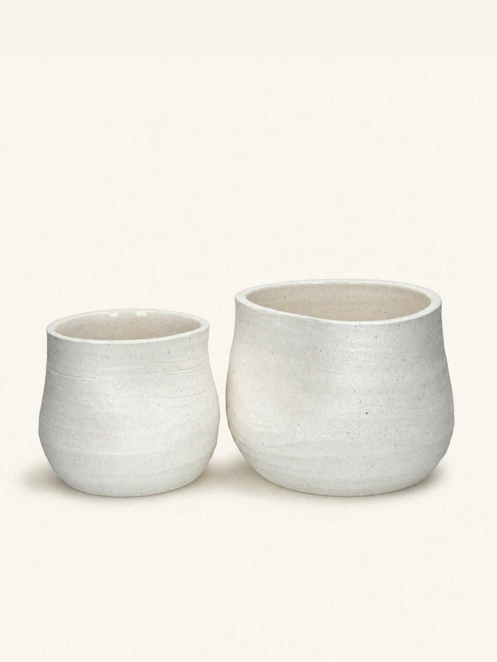 PUNCH - jar - ceramic - DIA 16 x H 16 cm - white