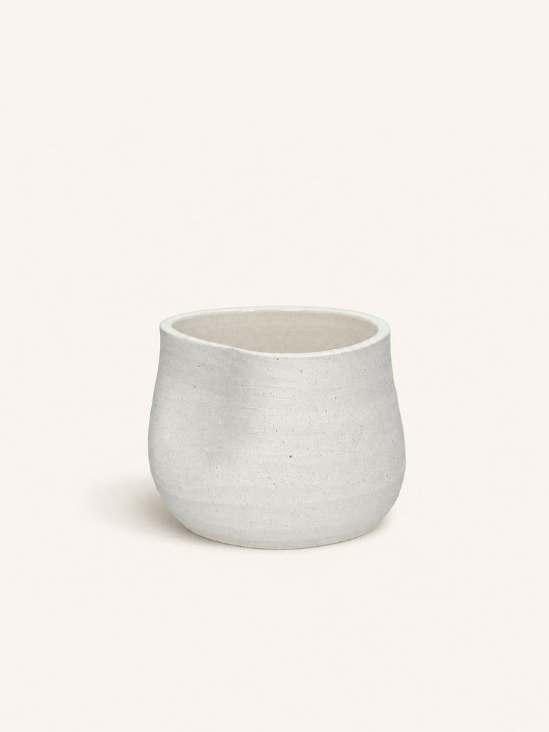 PUNCH - jar - ceramic - DIA 20,5 x H 20,5 cm - white