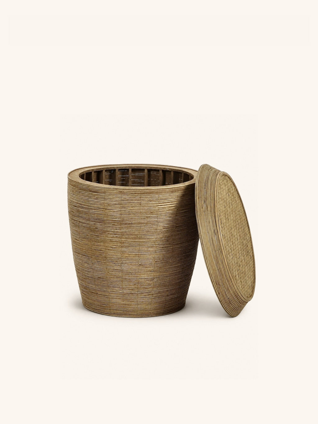 TAMBOU - zitkruk - rotan - DIA 45 x H 45 cm - naturel