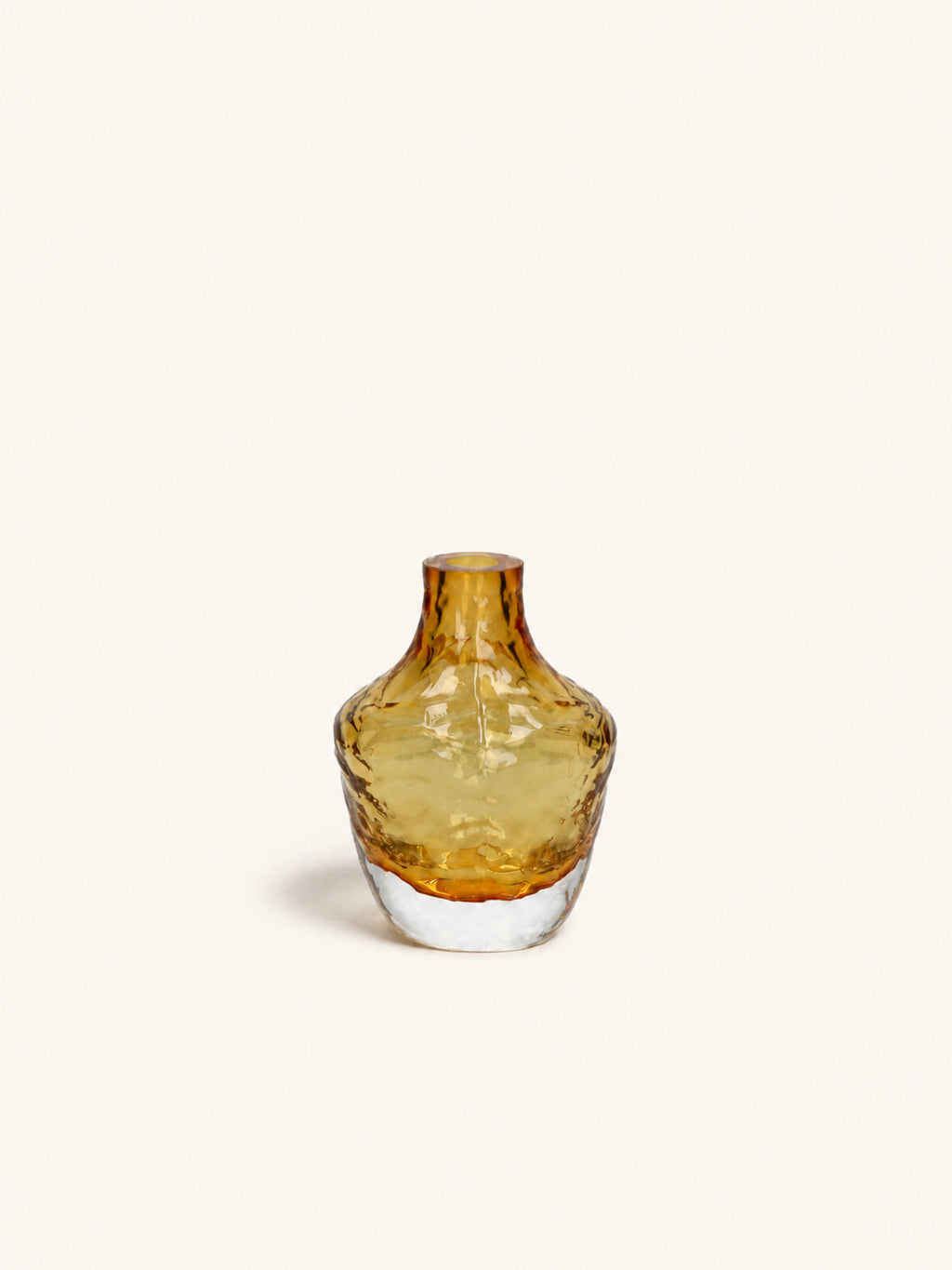 PRISMA - vase - glass - DIA 11 x H 14,5 cm - amber
