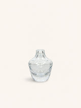 Transparant – PRISMA - vase - glass - DIA 10 x H 12,7 cm - transparent