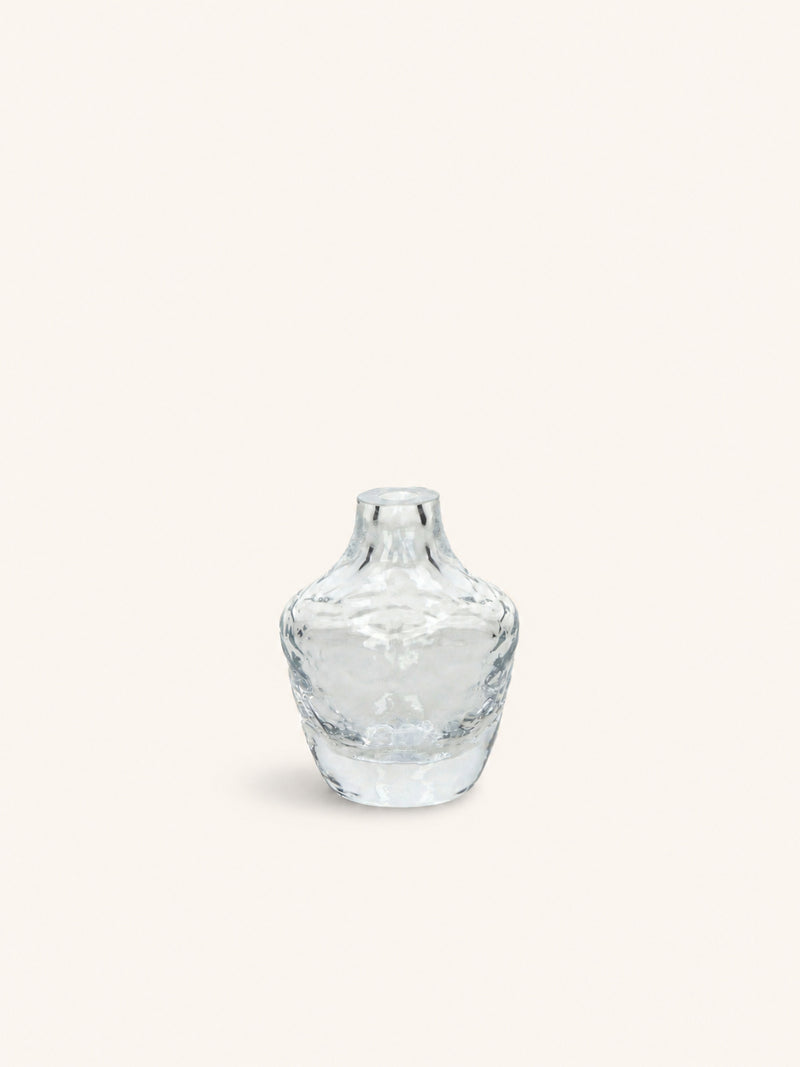 PRISMA - vase - glass - DIA 10 x H 12,7 cm - transparent