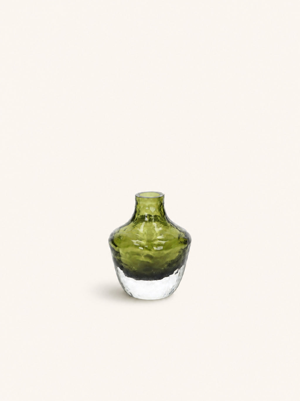 PRISMA - vase - glass - DIA 9 x H 11 cm - green