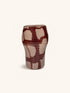 ANIMA - vaas / windlicht - glas - DIA 22,5 x H 36,5 cm - bordeaux