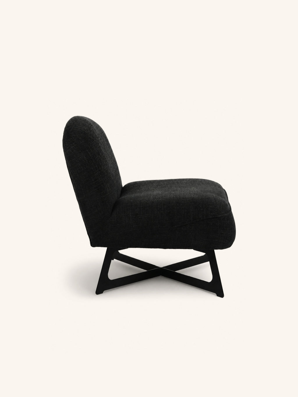 UMA - relax stoel - polyester - L 66 x W 76,5 x H 75,5 cm - antraciet