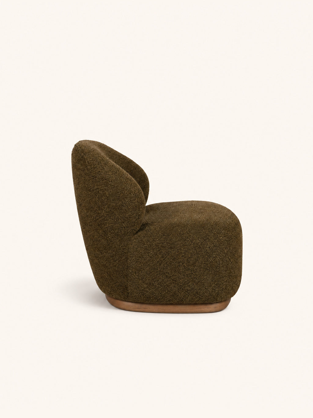 MILO - Relaxsessel - Polyester - L 69 x W 75 x H 72 cm - Braun
