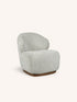 MILO - Relaxsessel - Polyester - L 69 x W 75 x H 72 cm - gebrochenes Weiß