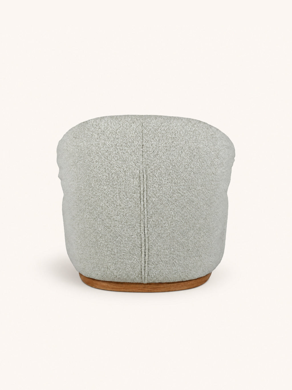 MILO - sillón relax - poliéster - L 69 x W 75 x H 72 cm - blanco roto