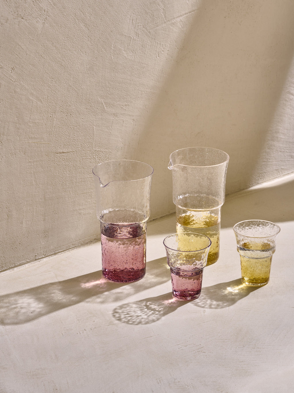INKRA - carafe 1 L - verre - DIA 11 x H 20 cm - figue