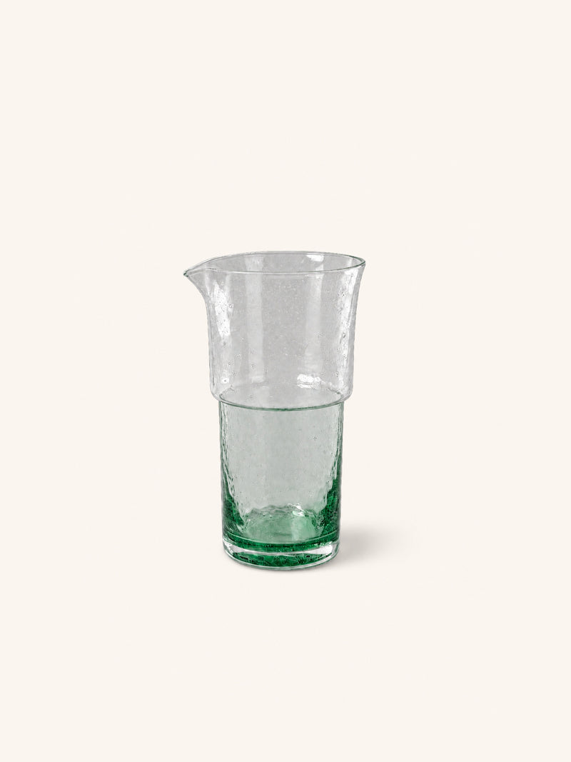 INKRA - carafe 1 L - glass - DIA 11 x H 20 cm - light green