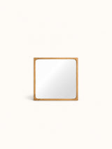 Beige – OMBRE - specchio - rovere - L 60 x W 3 x H 60 cm  - naturale