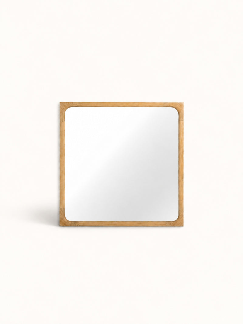 OMBRE - spiegel - eik - L 80 x W 3 x H 80 cm - naturel