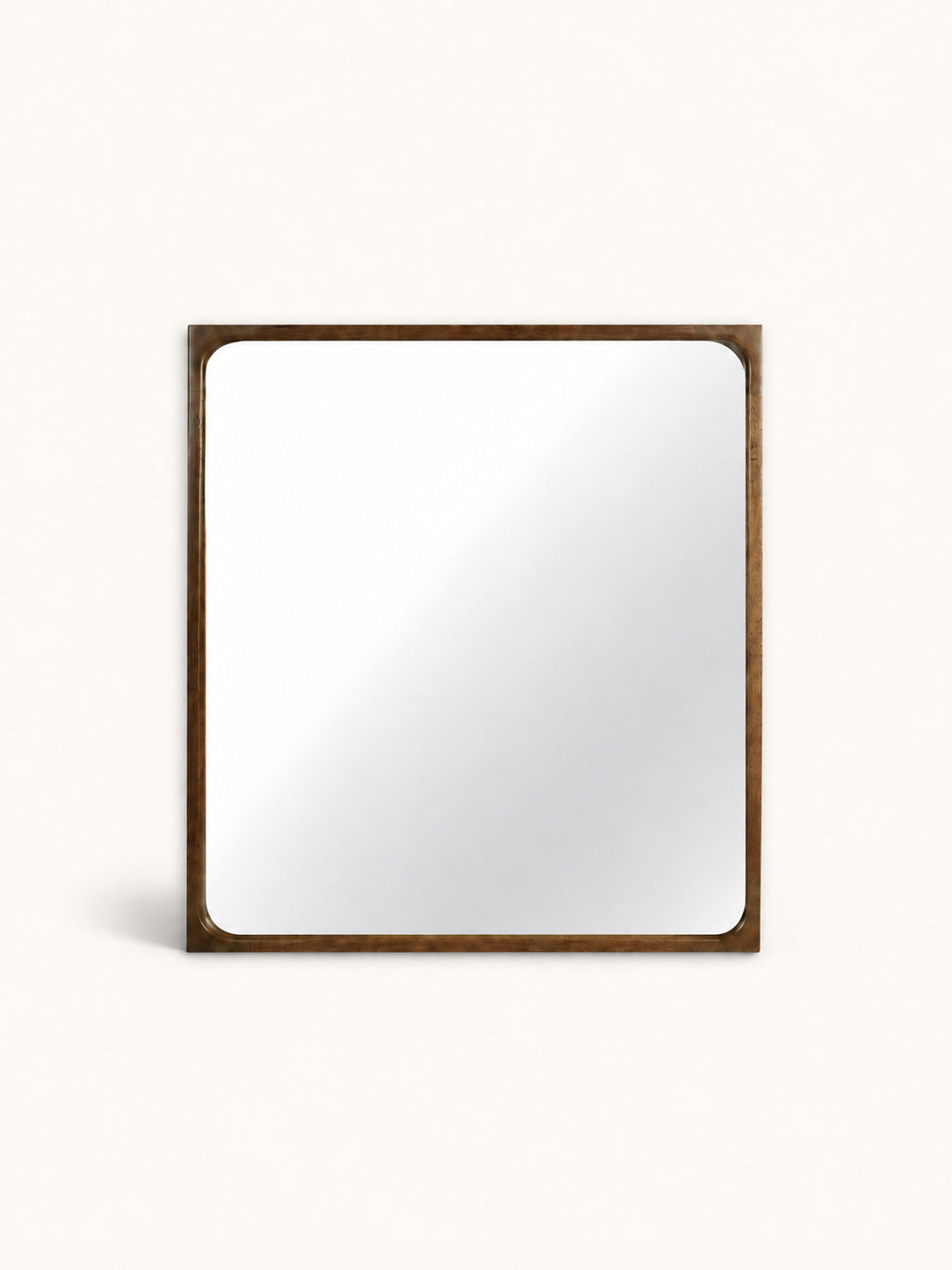 OMBRE - espejo - madera de obovata - L 100 x W 3,5 x H 100 cm - nogal