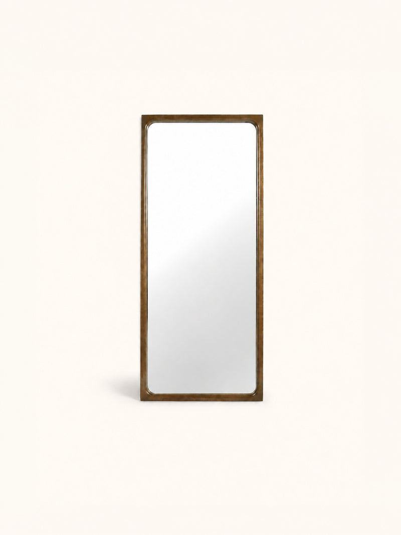 OMBRE - spiegel - obovata hout - L 60 x W 3,5 x H 140 cm - walnoot