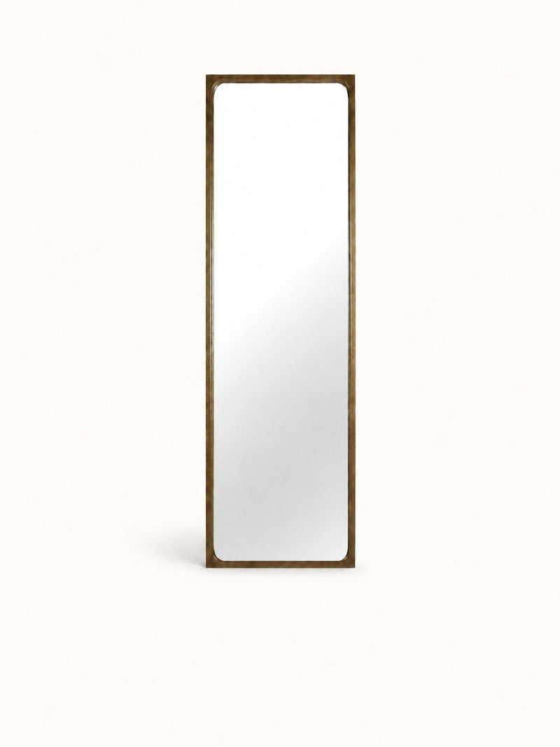 OMBRE - spiegel - obovata hout - L 60 x W 3,5 x H 180 cm - walnoot