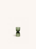 DIABOLO - vase / candle holder - glass - DIA 9 x H 18 cm - green