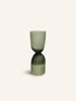 DIABOLO - vase / candle holder - glass - DIA 11,5 x H 32 cm - green