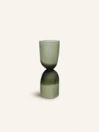 DIABOLO - jarrón / portavelas - vidrio - DIA 11,5 x H 32 cm - verde
