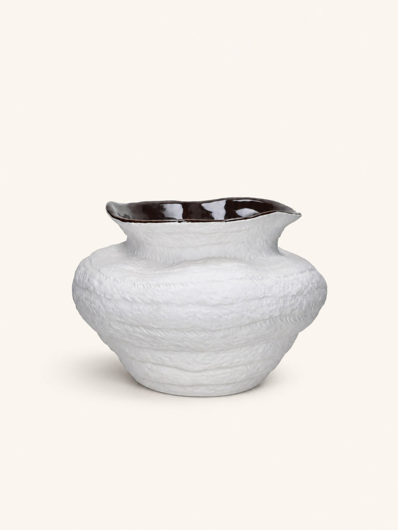 ZENKO - vase - stoneware - DIA 33,5 x H 23 cm - mix of colors