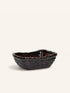 PANEA - broodmandje - steengoed - L 20 x W 15 x H 7 cm - donker amber