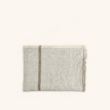 Beige – BRUNELLO - manta - lino - L 170 x W 130 cm - natural