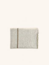 Beige – BRUNELLO - manta - lino - L 170 x W 130 cm - natural